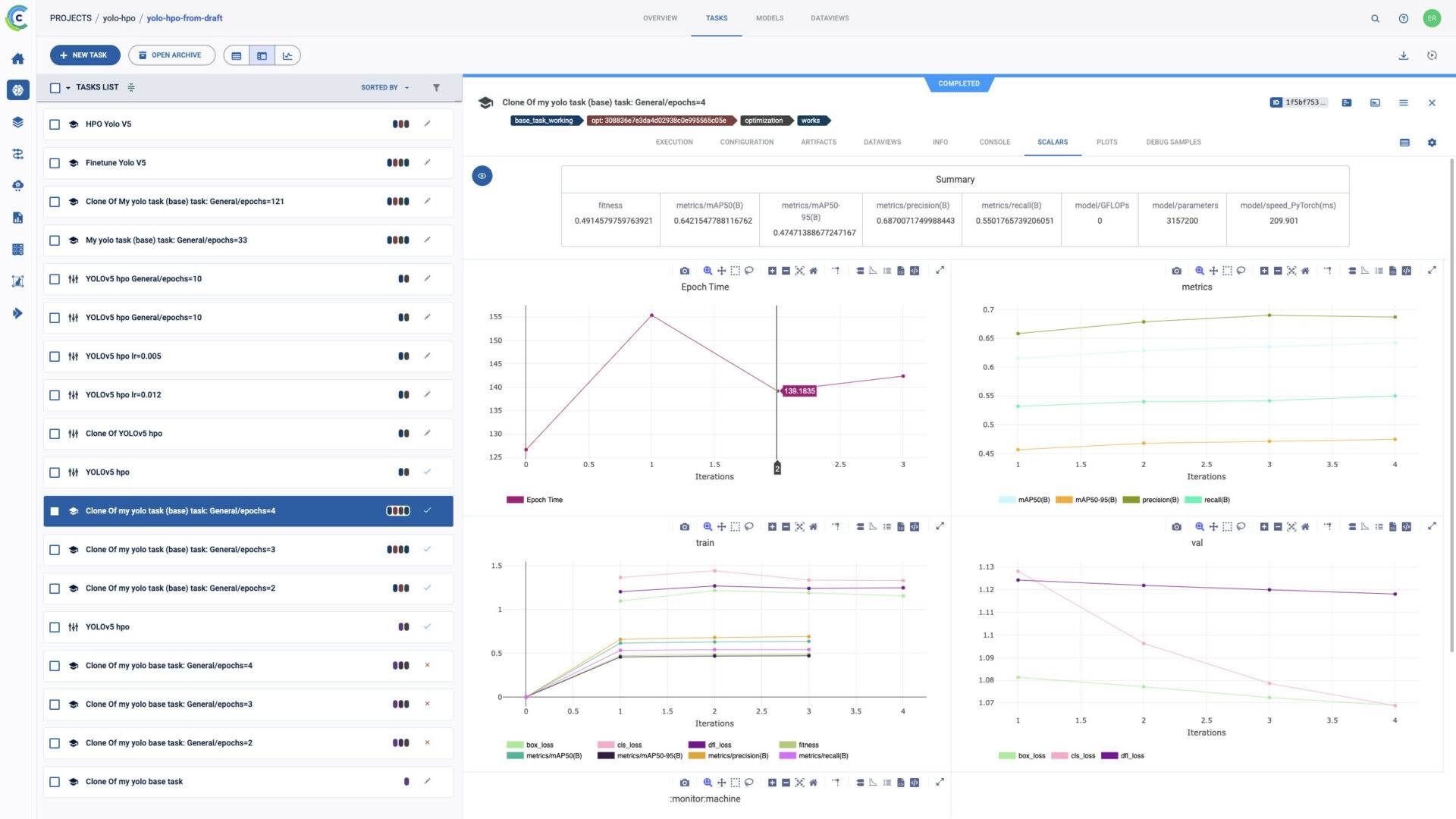 clearml experiment manager