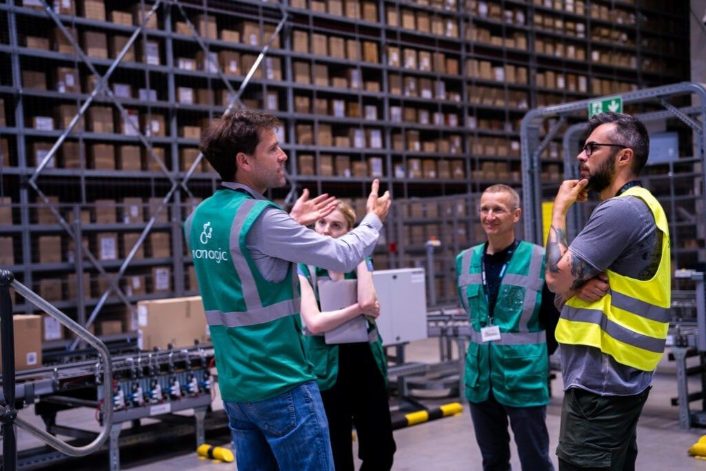Nomagic staff in a warehouse
